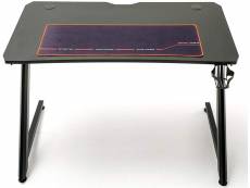 Table de jeu / bureau de jeu en métal coloris noir - longueur 111 x hauteur 75 x profondeur 60 cm