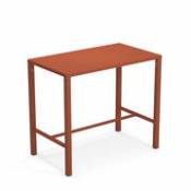 Table haute Nova / 120 x 70 cm x H 105 cm - Acier - Emu rouge en métal