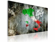 Tableau cartes du monde carte artistique de l'italie