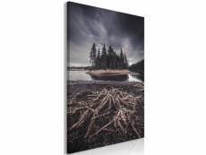Tableau - wooded island (1 part) vertical 60 x 90 cm A1-Dknw0729-XL