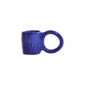 Tasse à café Donut Medium / Ø 8 x H 9 cm - Petite Friture bleu en céramique