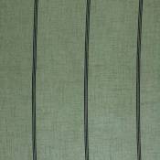 Tissu aux fines rayures noires - Vert - 1.5 m