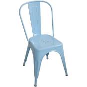 Ventemeublesonline - chaise lank industrielle bleu
