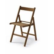 Vivahogar - Chaise pliante en bois de noyer 42,5X47,5X79Cm