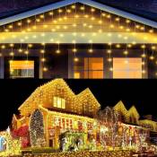10M 400 LEDs Rideau Lumineux Connectable Extérieure Intérieure 8 Mode Éclairage, Décoration à Guirlande Lumineuse Pluie Étanche de Fête Noël Mariage