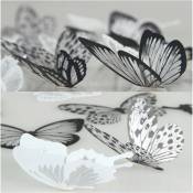 36 Pcs 3D Stickers Muraux Papillons Décoration Murale de la Chambre Décoration de Meubles Papier de Bricolage Facile à Démonter Matériaux de