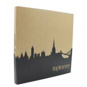 Album Photo 60 pages – Album Photo Traditionnel Voyage Angleterre – Album Photo Noir de 60 pages blanches– Album Photo Travel Angleterre – Fabriqué