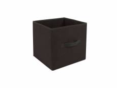 Boîte de rangement pour meuble - 31 x 31 cm - noir