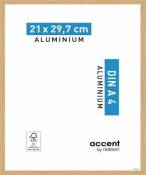 Cadre photo aluminium chêne Accent 21 x 29 7 cm