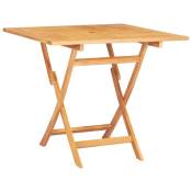 Design In - Table d'extérieur pliable Table de salon de jardin - 85x85x76 cm Bois de teck solide BV895317