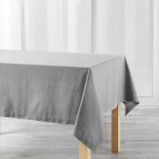 Douceur D'intérieur - Nappe rectangulaire pour table charline, 140 x 240 cm, gris