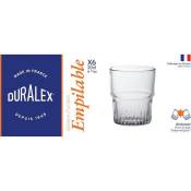 DURALEX - Empilable Transparent - Gobelet 20 cl - verre trempé