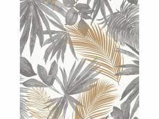 Dutch wallcoverings papier peint palmier sauvage gris et beige