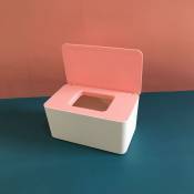 Ensoleille - Boîte de rangement pour lingettes humides Boîte de lingettes humides Boîte de mouchoirs vide en carton de salon(couverture de poudre