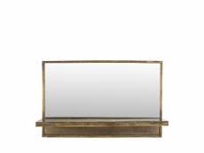 Feyza - miroir rectangle avec étagère - couleur -