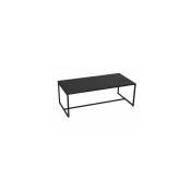 Fornord - Table Basse en Métal Noir - 100x50x36CM