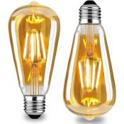 GROOFOO Ampoule LED vintage Edison, ampoule à vis