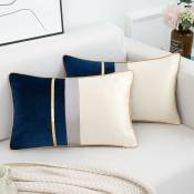 GROOFOO Housses de Coussin Rectangle Moderne Taies