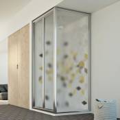 Idralite - Parois cabine de douche pliante verre opaque