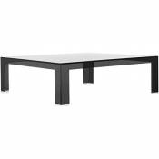Kartell Table Invisible, PMMA, Gris, 100 x 100 x 31