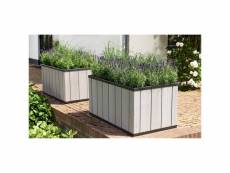 Keter jardinière sequoia taille moyenne gris pp 240929