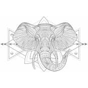 Le Monde Des Animaux - boho elephant -Décoration adhésive murale