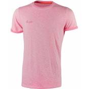Lot de 3) T-shirt de travail manches courtes fluo - Rose 3XL