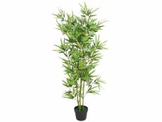 Plante artificielle avec pot bambou 120 cm vert dec021937
