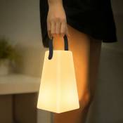 Qiyao - Lampe De Table ExtéRieure Dimmable Rechargeable Led Lampe De Table Sans Fil Avec TéLéCommande Et 8 Rgb Couleurs Pour Chambre à Coucher,