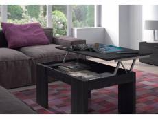 Table basse avec plateau relevable et rangements, coloris gris cendré, 100 x 43 x 50 cm (hauteur pouvant être rehaussée de 43 à 54 cm). 8052773473989