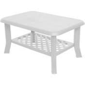 Table basse avec porte-revues, Made in Italy, couleur blanche, Dimensions 90 x 46 x 60 cm, avec emballage renforcé - Dmora