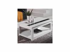 Table basse relevable design blanche montreal 3