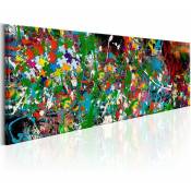 Tableau puzzle artistique - 120 x 40 cm - Multicolore
