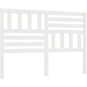 Tête de lit accessoire couchage chambre à coucher meuble 156 x 4 x 100 cm bois de pin blanc