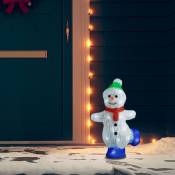 Vidaxl - Silhouette de bonhomme de neige de Noël led Acrylique 30 cm