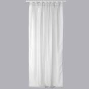 Voilage uni en polyester 8 pattes - Blanc - 140 x 240