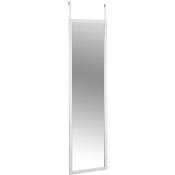 Wenko - Arcadia rétroviseur de porte, blanc, 119 x 29 cm