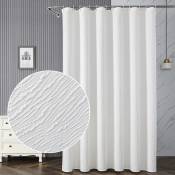 Xinuy - Rideau de douche – 71 x 71 Rideau de douche très résistant – Sans odeur, compatible avec les douches standard, transparent
