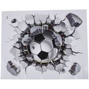3D Autocollant De Mur De Football Pvc Art Soccer Crack