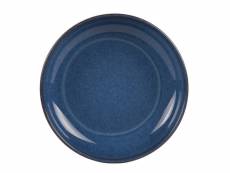 Assiette creuse bleu cobalt 22 cm (lot de 6)
