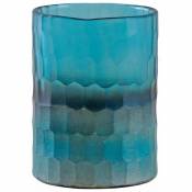 Aubry Gaspard - Photophore en verre mosaique turquoise - Turquoise
