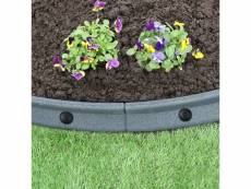 Bordure de pelouse flexible bordure de jardin gazon bordure de chemin bordure de potager bordure de lit de fleurs bordure surélevée en caoutchouc 2746