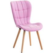 Chaise chic salle à manger en conception de chaise en cuir eco pour salon rembourré dans différentes couleurs Couleur : Rose