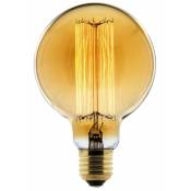 Elexity - Ampoule Déco filament carbone Globe Ø95 25W E27 2700K (blanc chaud)