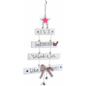Ersandy - Ornement d'arbre de Noël, décorations de joyeux Noël décorations suspendues à motifs accessoires de fête