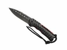 Herbertz - 208312 - couteau herbertz abs noir/rouge 12cm inox + clip