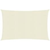 INLIFE Voile d'ombrage 160 g/m² Crème 2x3 m PEHD