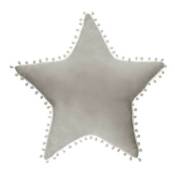 Iperbriko - Coussin étoile gris clair L50 x p 4 x