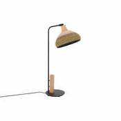 Lampe de table Grass / H 70 cm - Abaca tressé main - Forestier vert en fibre végétale