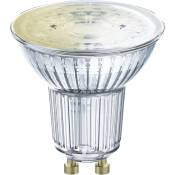 LEDVANCE Lampe LED intelligente avec technologie ZigBee, GU10-base, verre clair ,Blanc chaud (2700K), 350 Lumen, Remplacement de la traditionnelle